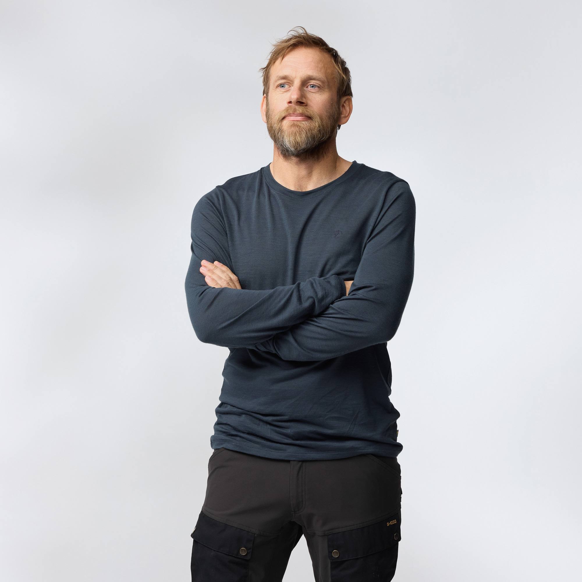 Fjällräven Men's Abisko Wool LS Musta 03