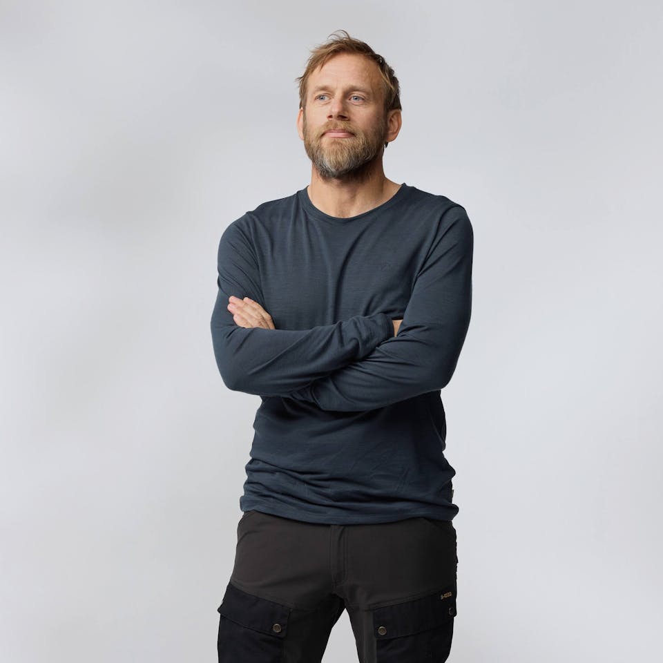 Fjällräven Men's Abisko Wool LS Musta 03