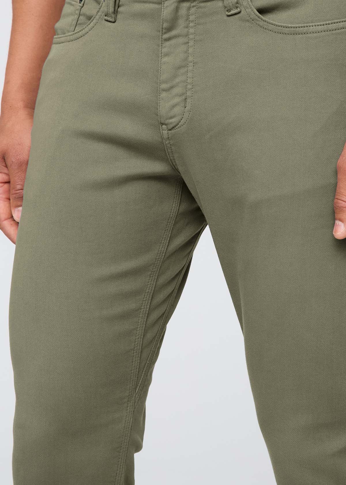 Duer Men's No Sweat Relax Taper Light Fern 08