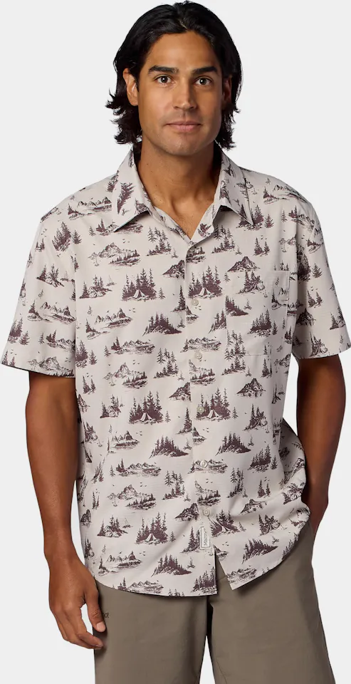 Marmot Men's Airexchange Short Sleeve Birch Bark Lakeside Campout 01