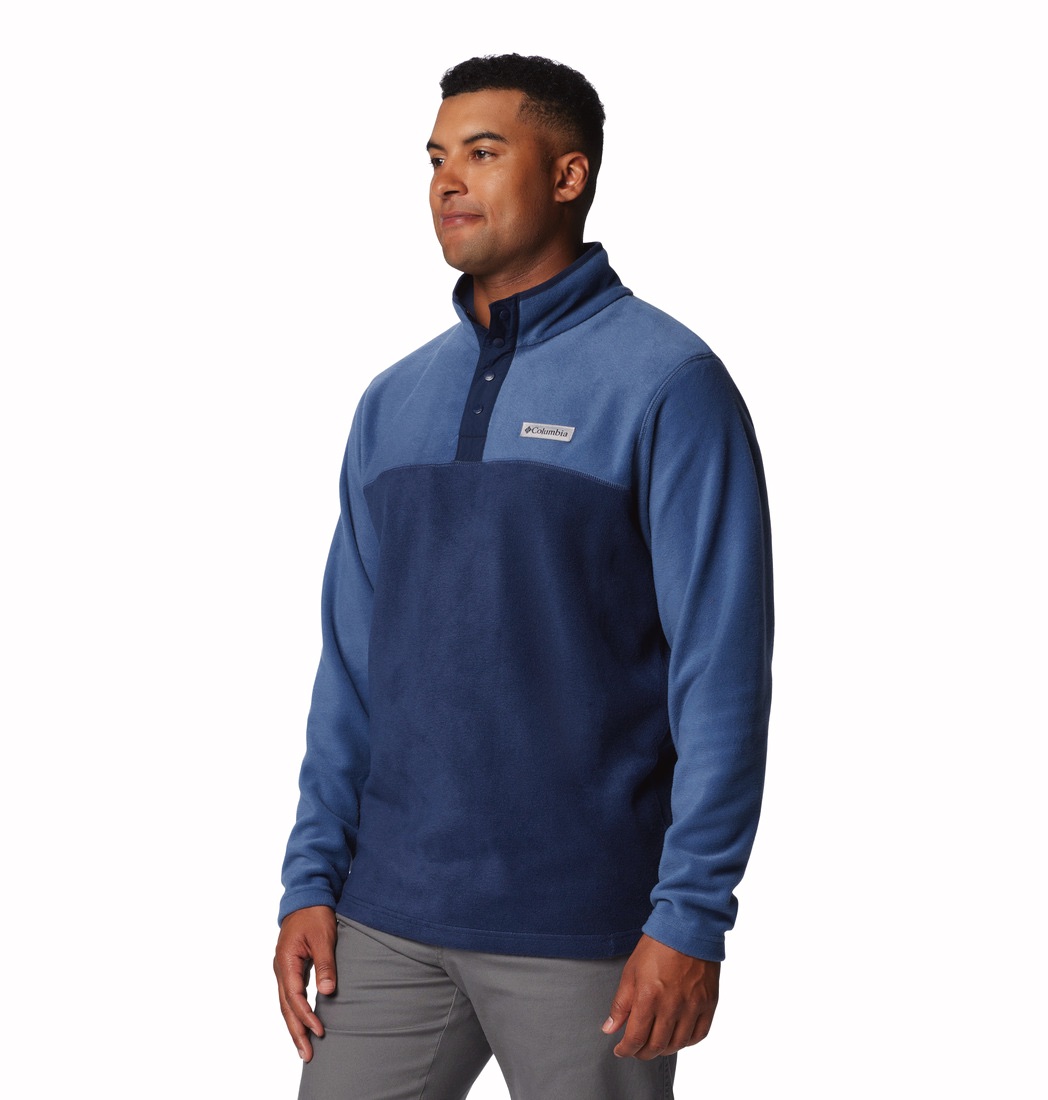 Columbia Men's Steens Mountain 1/2 Snap II Pullover Collegiate Navy, Dark Mountain 02