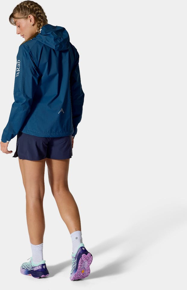 Rab Women's Downpour Trail Light Jacket Tempest Blue 04