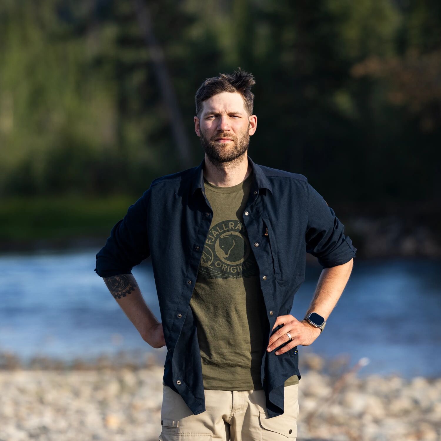 Fjällräven Men's Keb Trekking LS Shirt Dark navy 05