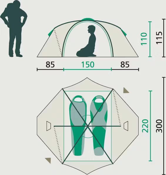 Jack Wolfskin Real Dome Lite II Silver 02