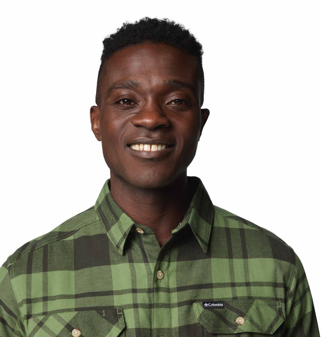 Columbia Men's Flare Gun Stretch Flannel Shirt Canteen Spaced Diamond 03