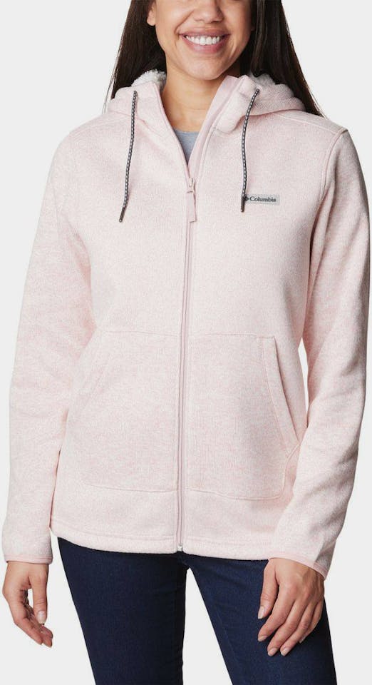 Columbia Women's Sweater Weather Sherpa Full Zip Pink 01