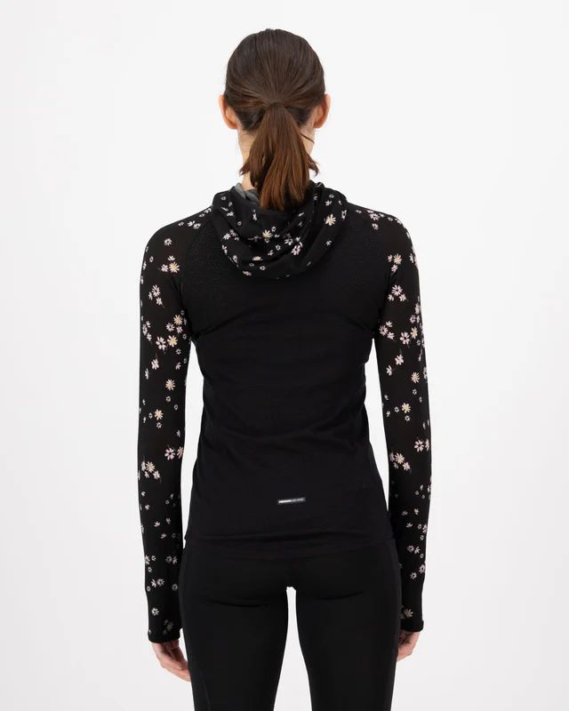 Mons Royale Women's Bella Tech Hood Musta / Valkoinen 04