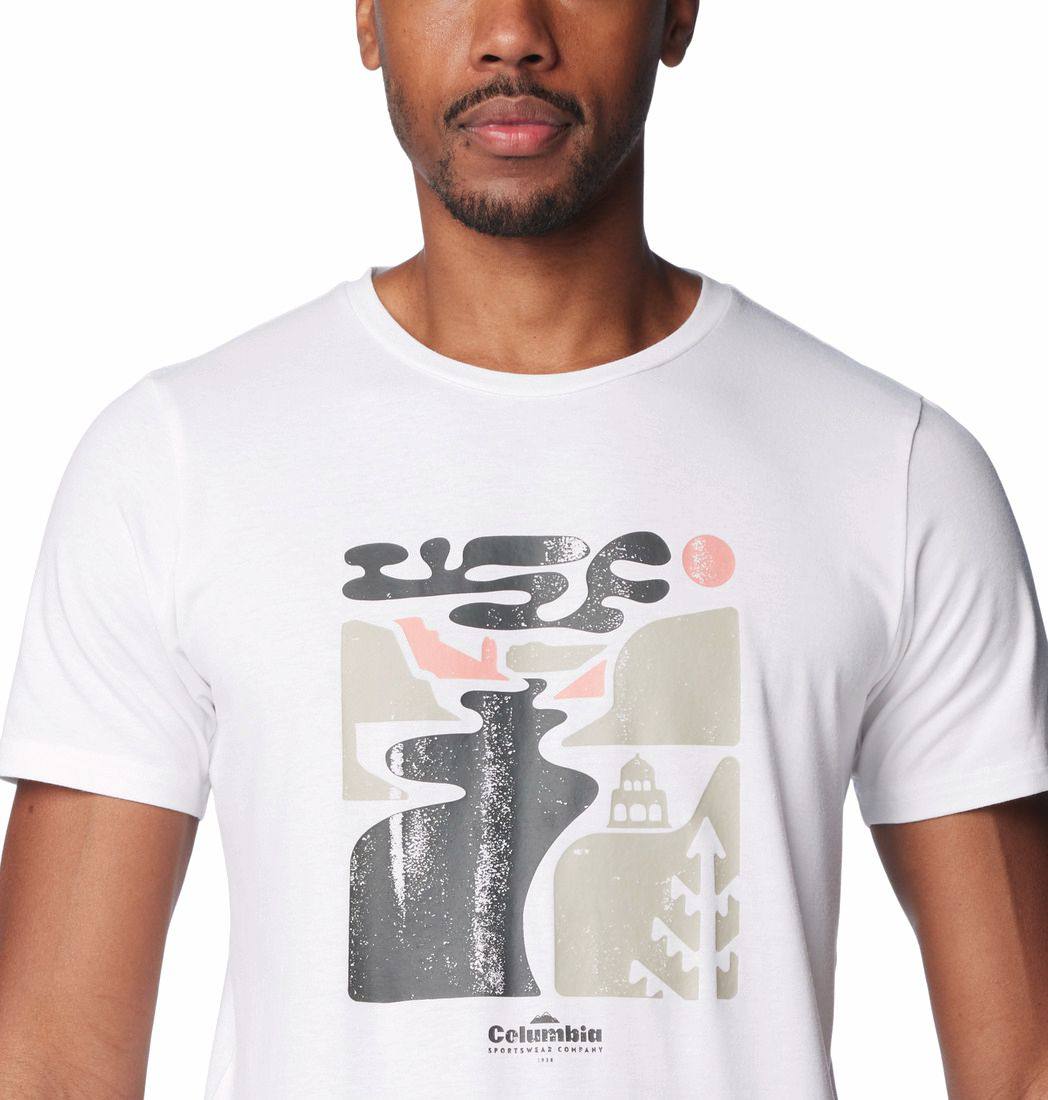 Columbia Sun Trek Graphic SS Tee Valkoinen 03