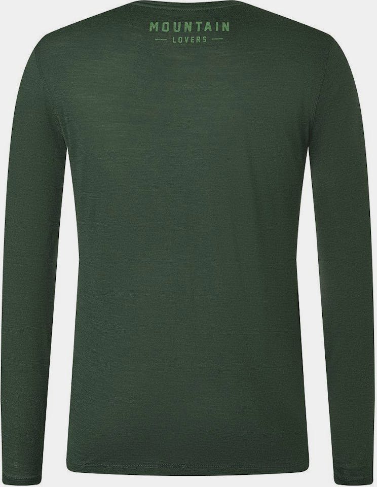 Supernatural Men's Skiing Bear LS Musta 02
