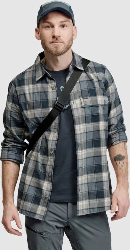 Lundhags Järpen Plaid Flannel Shirt Sky Blue 03