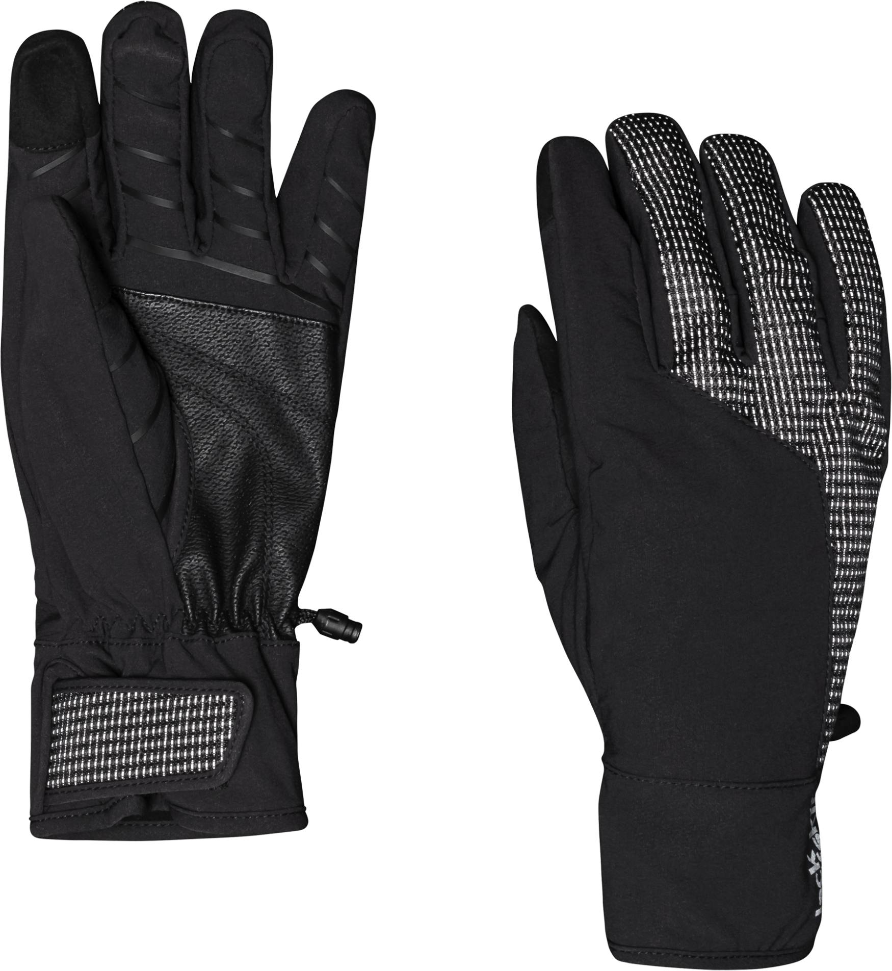 Jack Wolfskin Night Hawk Gloves Musta 03