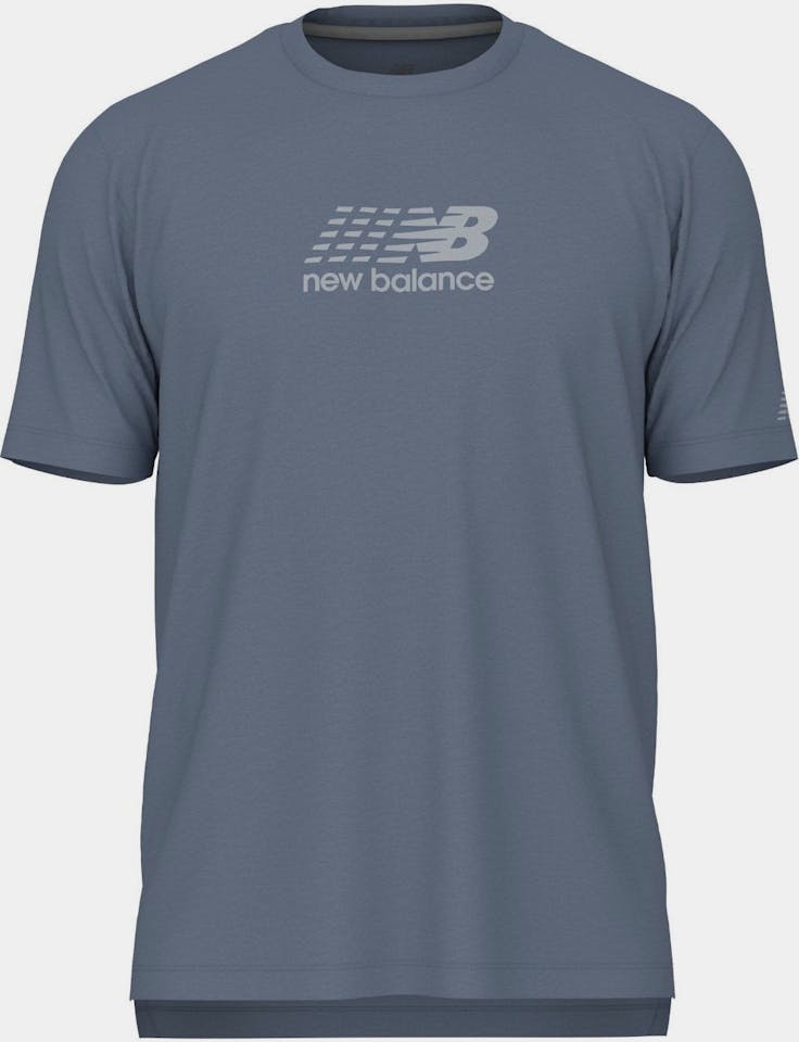 New Balance Men's Athletics Reflective Graphic T-Shirt Dusk Shower 01