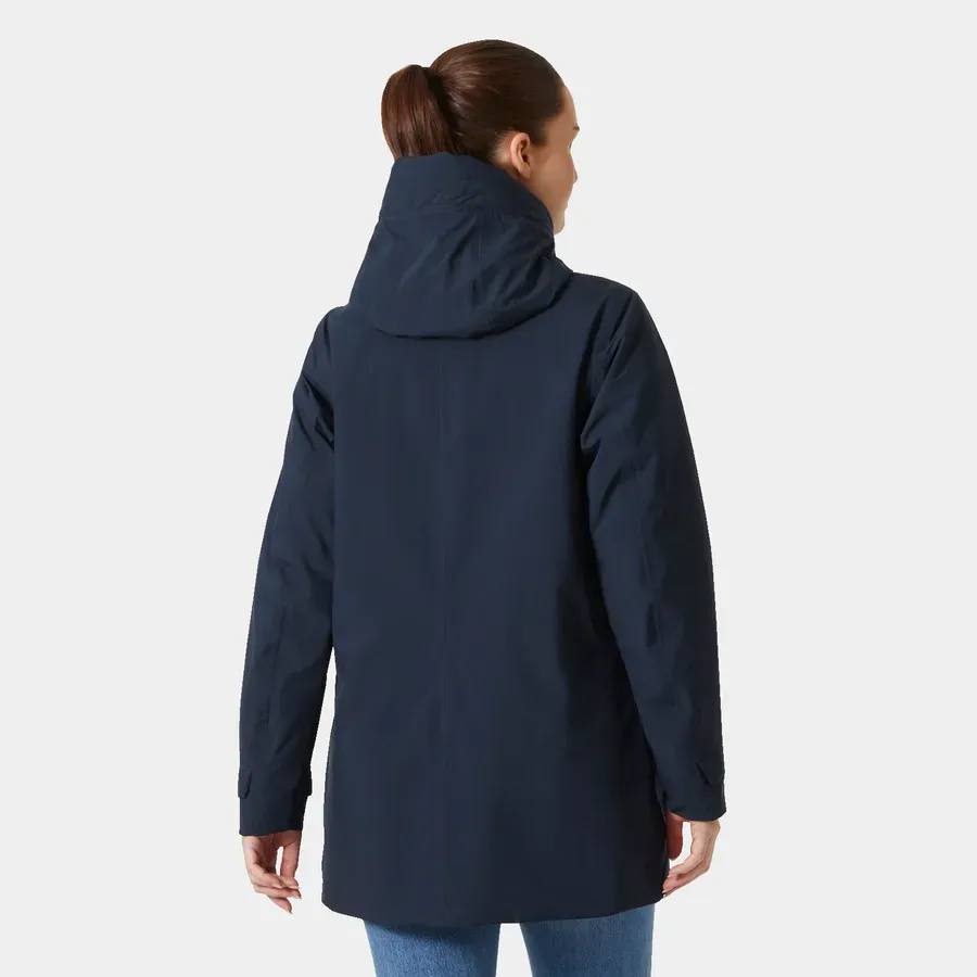 Helly Hansen Women's Victoria Insulated Mid Rain Jacket Navy 03