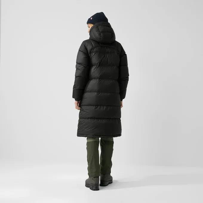Fjällräven Women's Expedition Long Down Parka - Naisten untuvatakki Musta 04