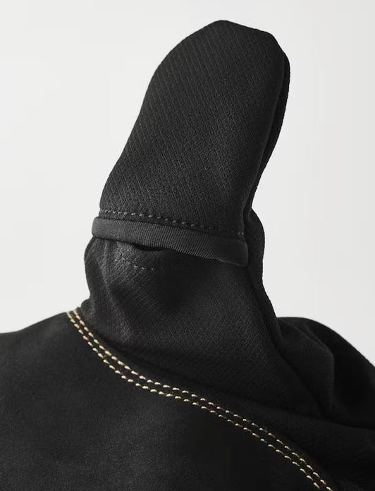 Hestra Windbreaker Pull Over Mitt Black 03
