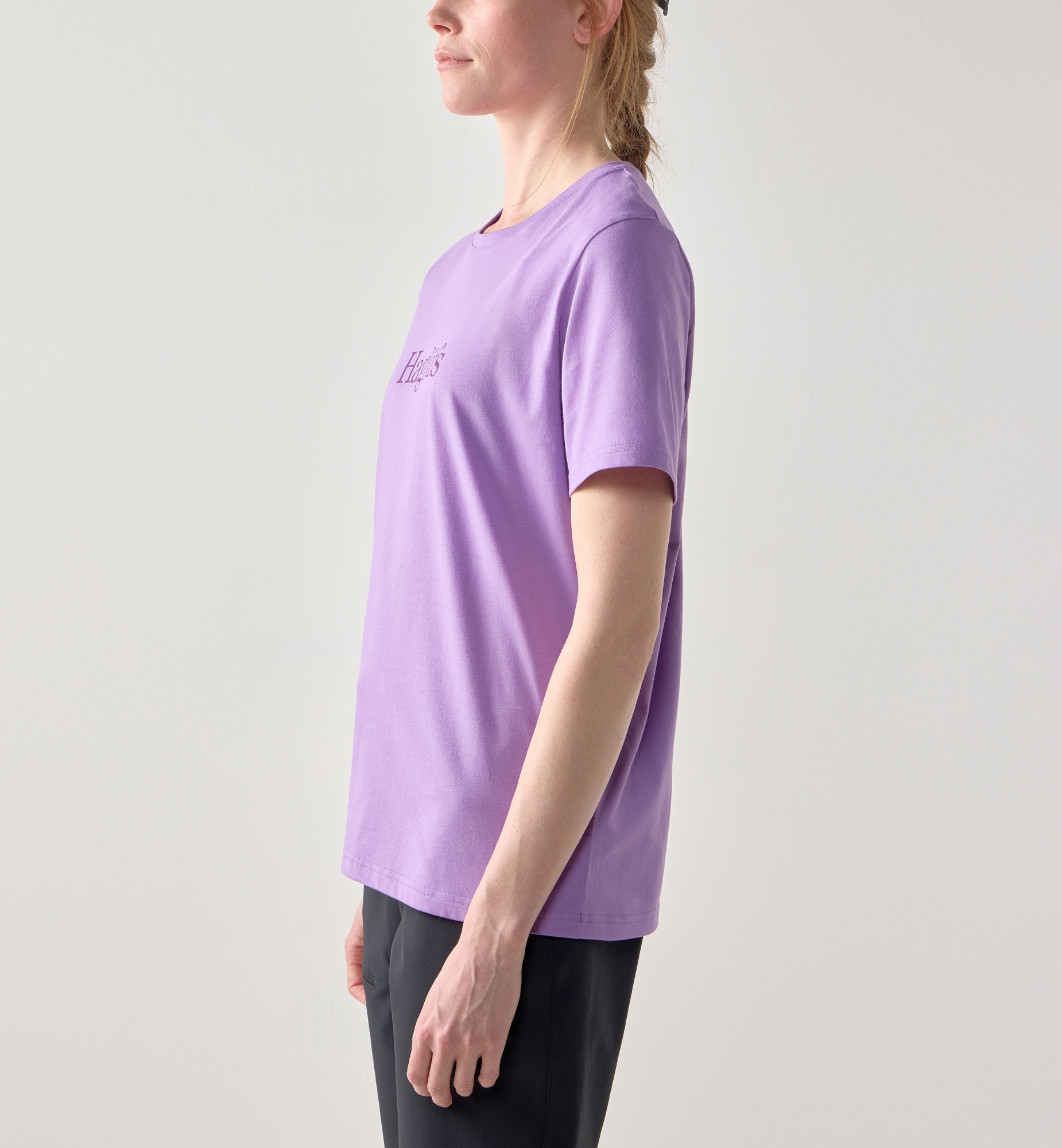 Haglöfs Women's Outsiders Tee Purple Ice 03