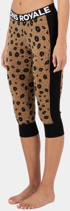 Mons Royale Women's 3/4 Legging Aoraki Lily Toffee 01