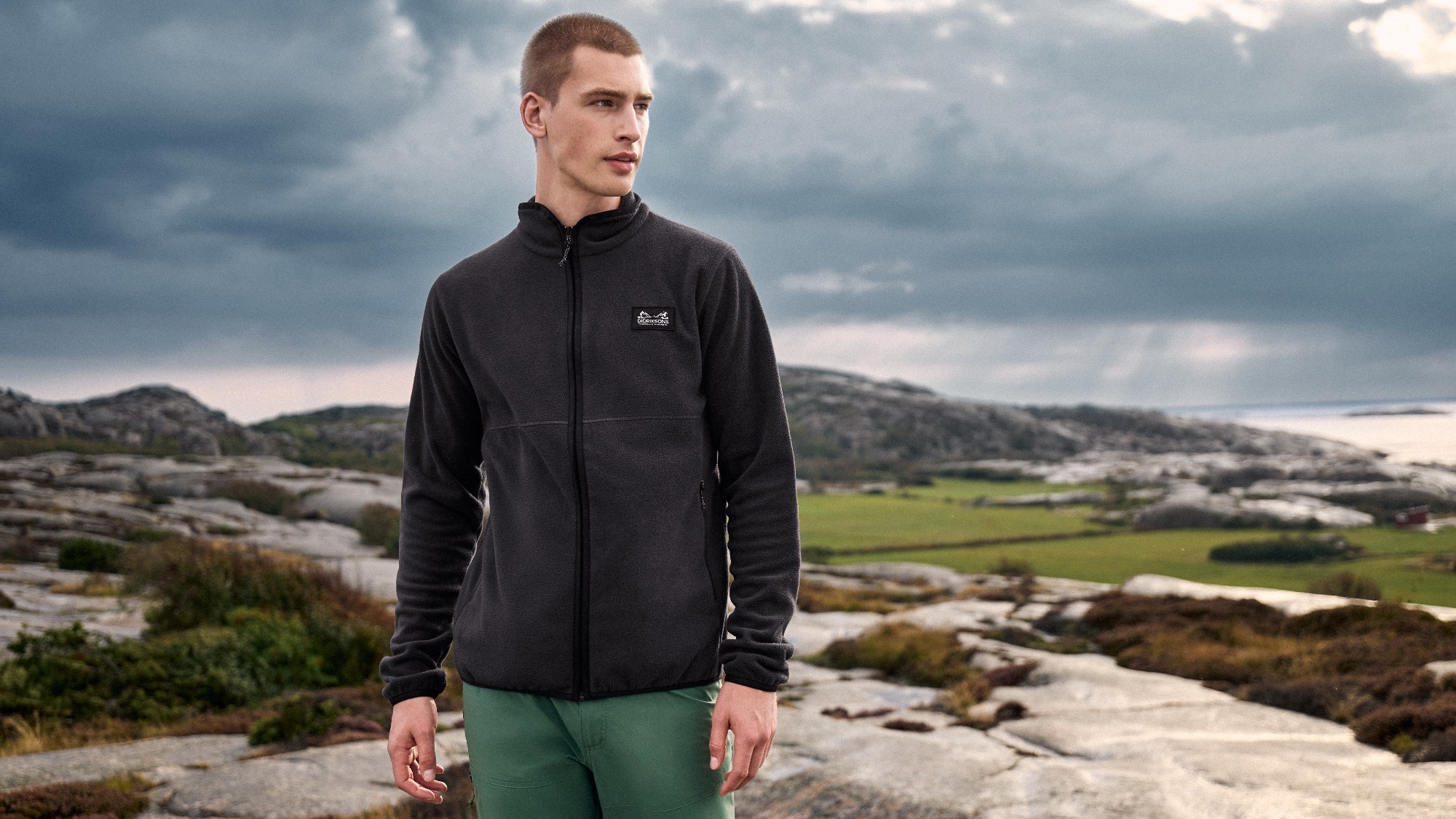 Didriksons Men's Vito Full Zip Grafiitti 03