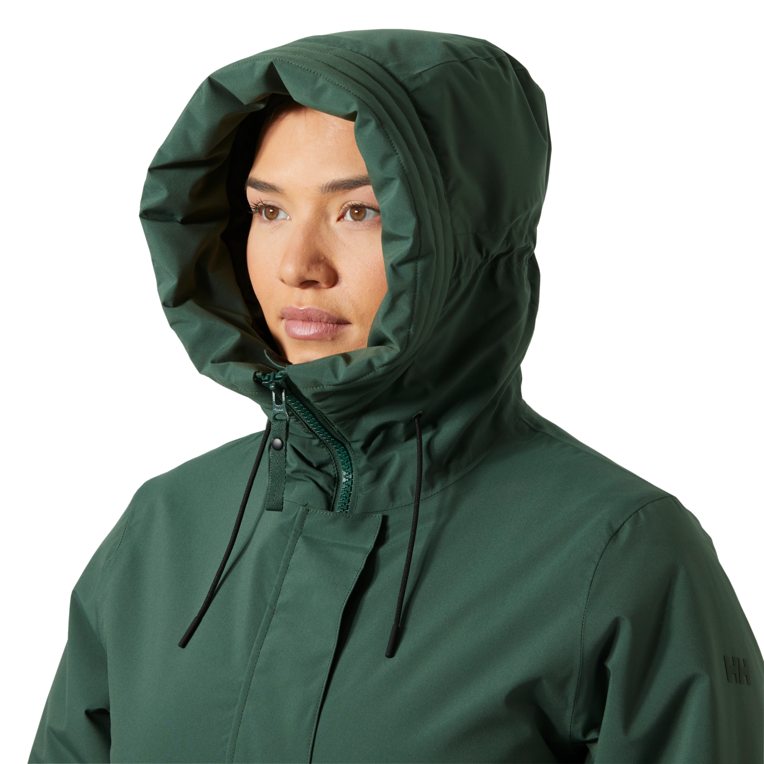 Helly Hansen Women's Victoria Ins Rain Coat Jungle Green 03