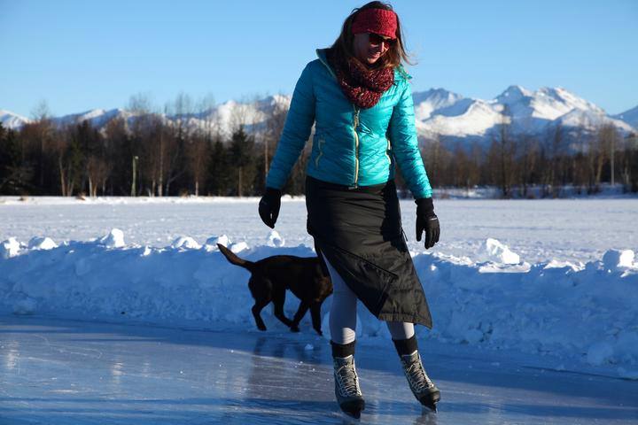 SKHooP Alaska Long Down Skirt Musta 04