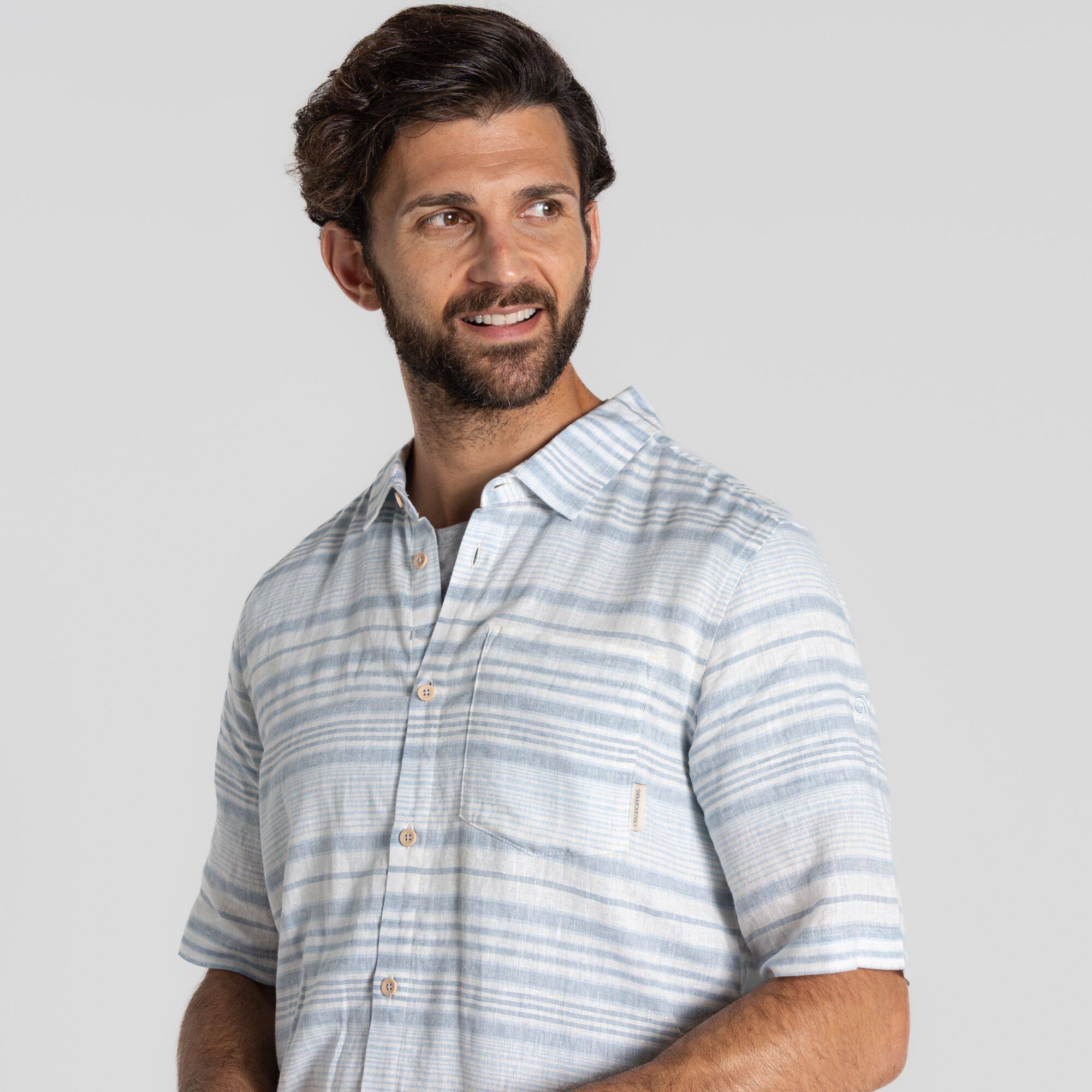 Craghoppers Men's Cartwright Short Sleeve Shirt Light blue 05