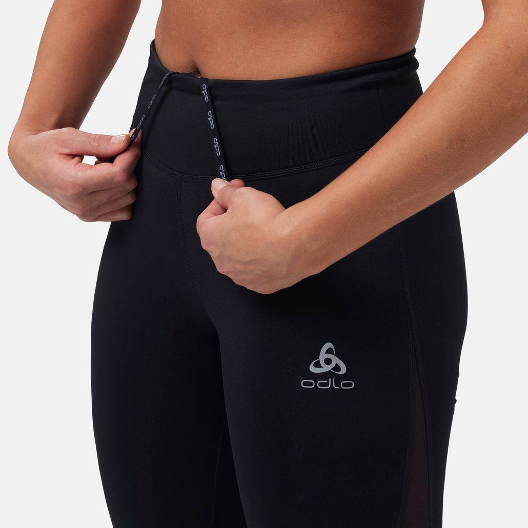 Odlo Women's The Essential 3/4 mesh tights Musta 06