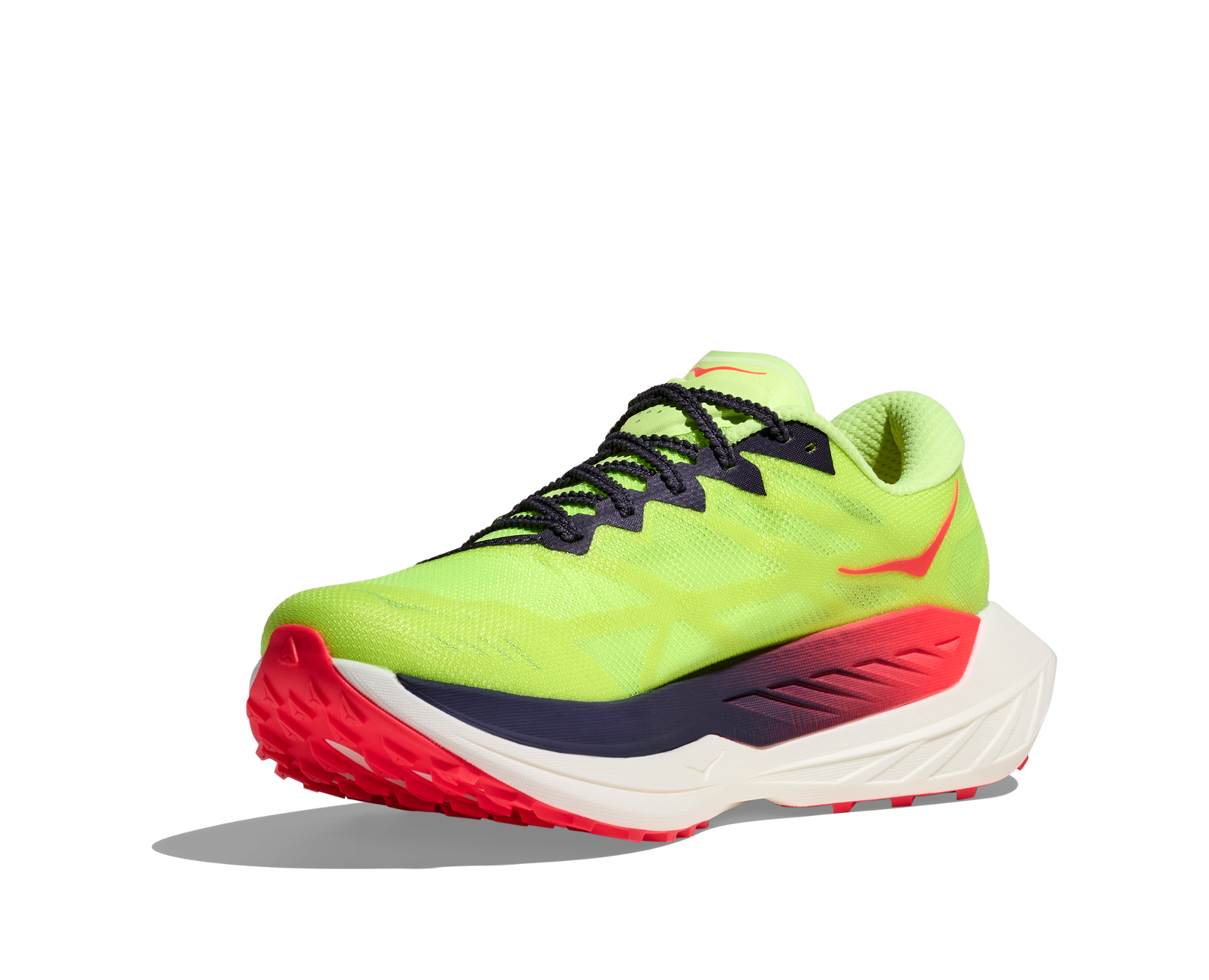Hoka Men's Rocket X Trail Neon Yuzu / Neon Flame 03