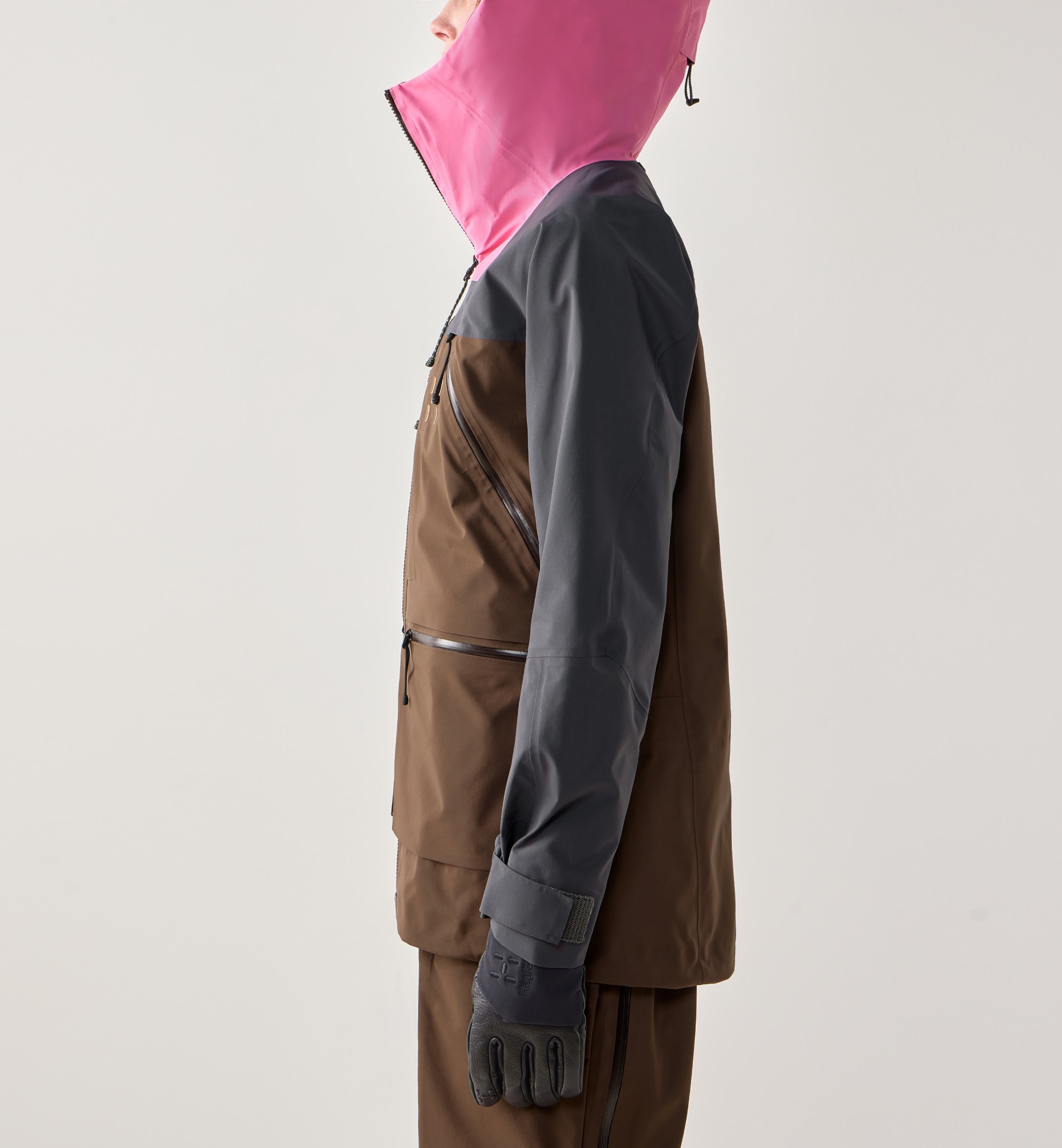 Haglöfs Women's Vassi GTX Pro II Jacket Lantana Pink / Oak Brown 03