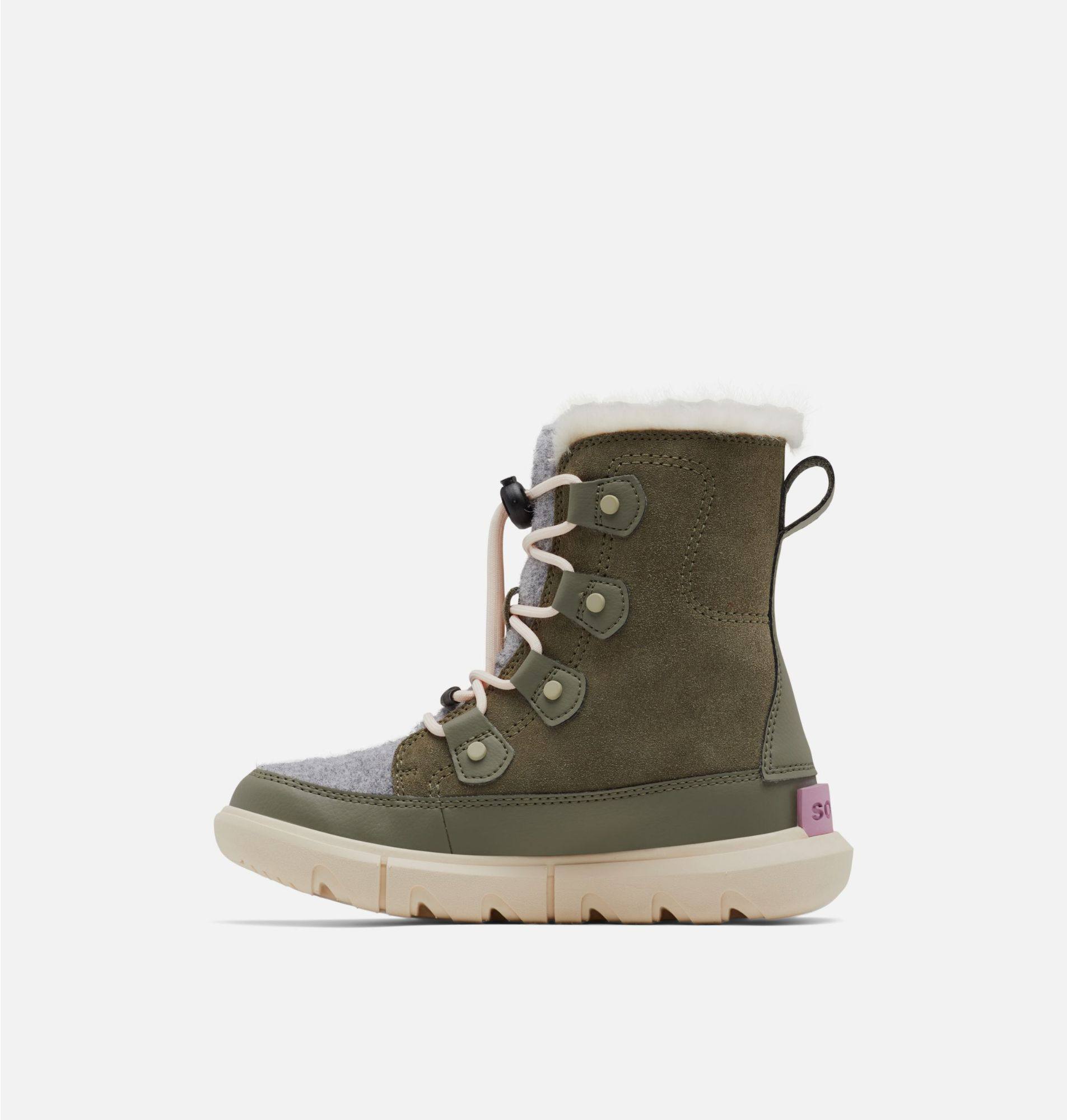 Sorel Youth Explorer Lace Waterproof Stone 04