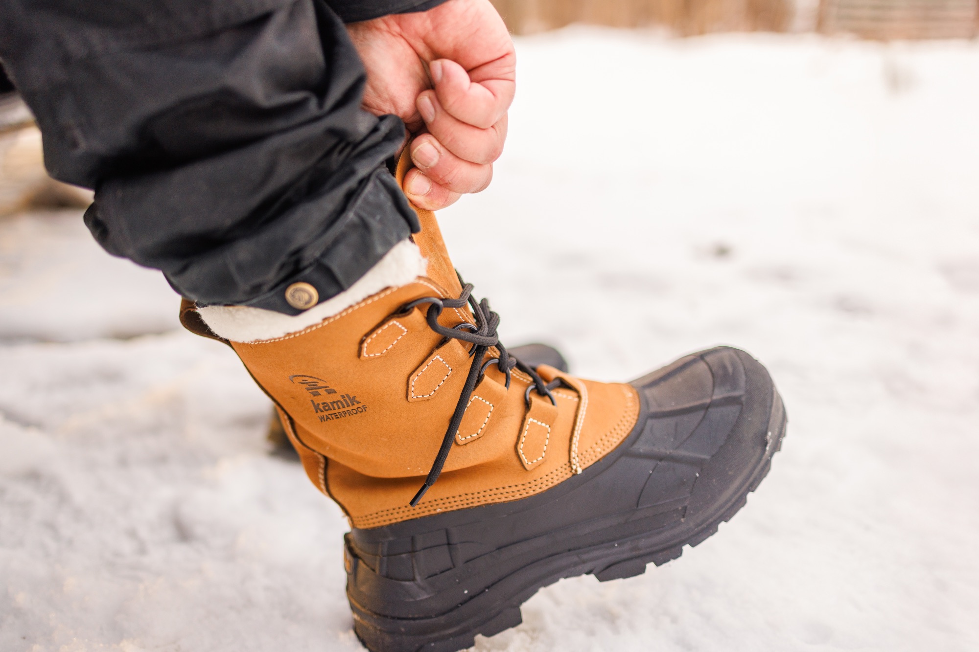 Kamik Men's Alborg - Miesten talvikengät Tan 06