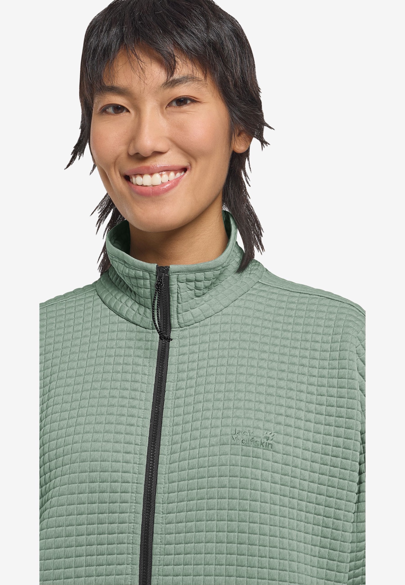 Jack Wolfskin Women's Mogari Full Zip Green Zinnia 05