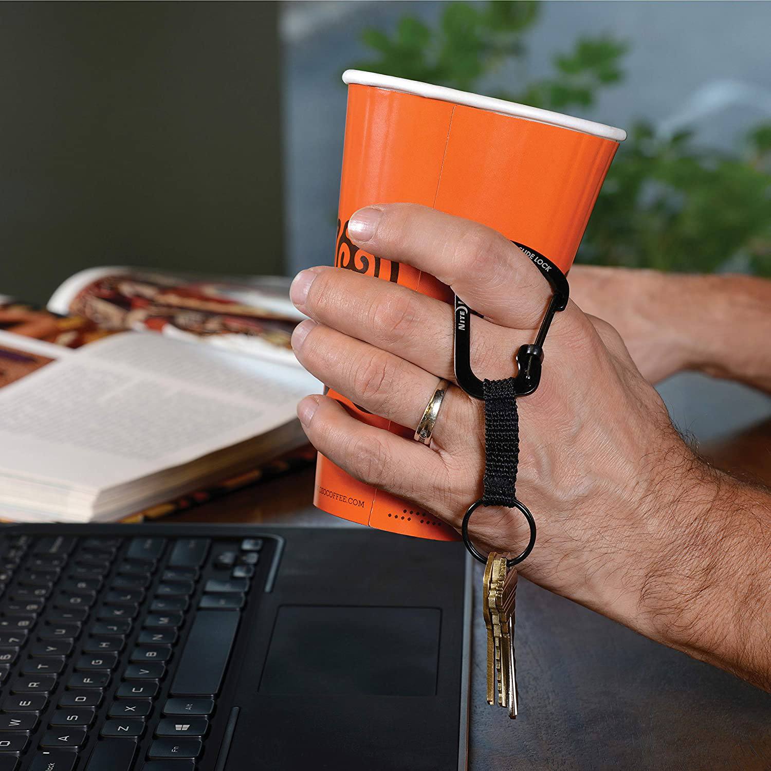 Nite Ize Slidelock Key Ring Musta 03