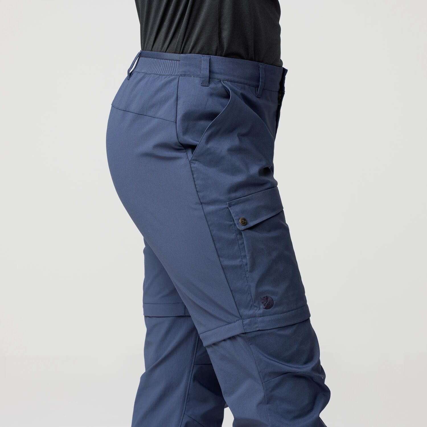 Fjällräven Women's Abisko Hybrid Trail Zipoff Trousers Suede 06
