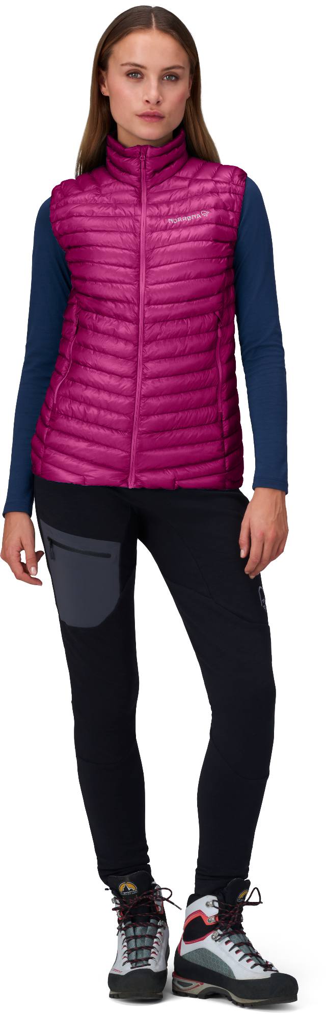 Norrøna Women's Trollveggen Superlight Down800 Vest Festival Fuchsia 02