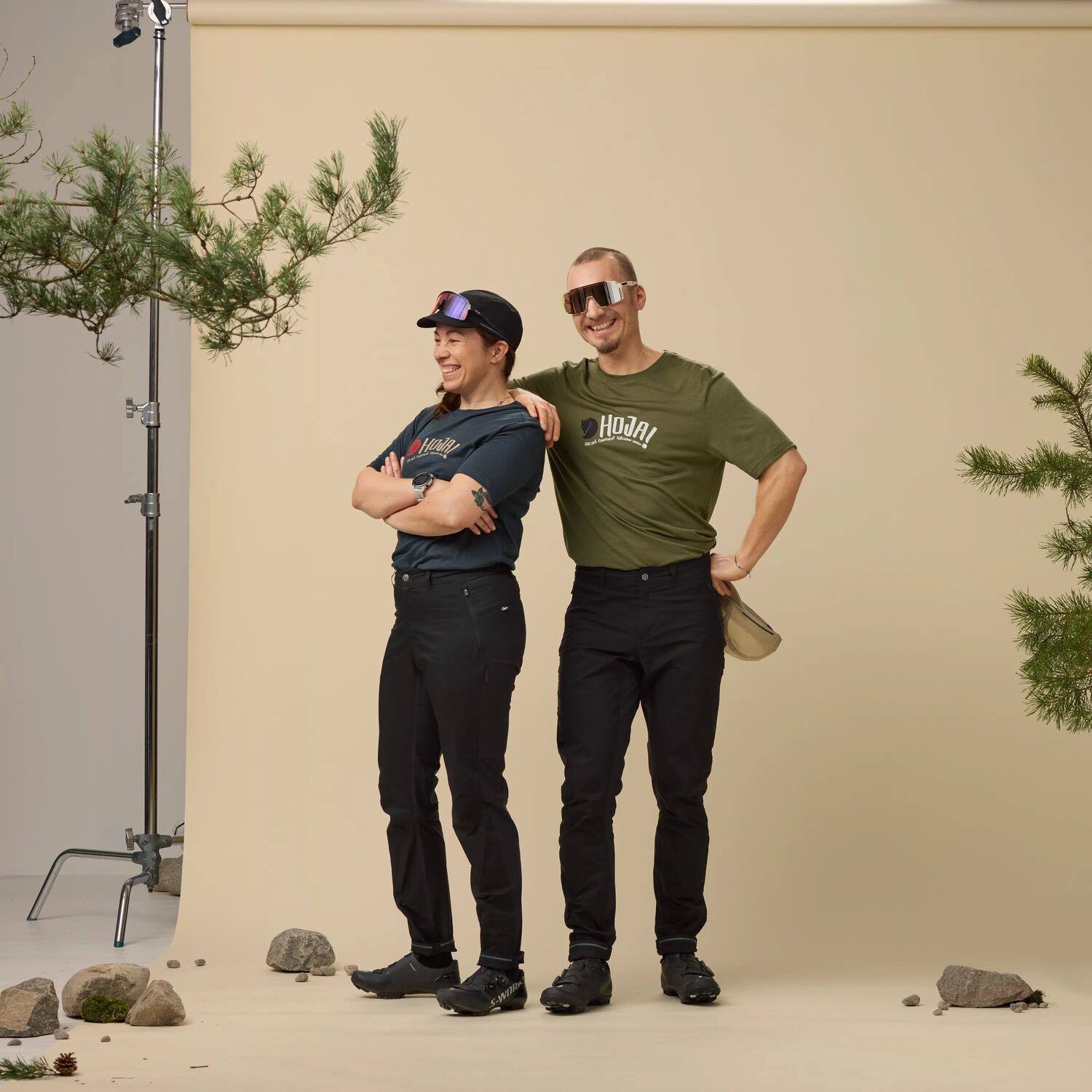 Fjällräven Women's Hoja Hybrid Trousers Musta 07