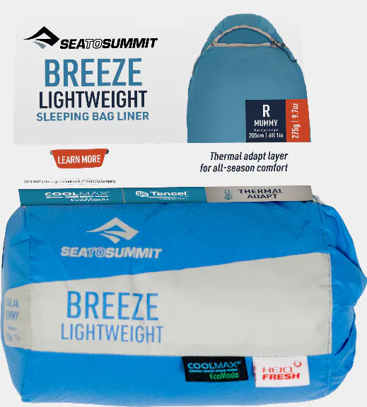 Sea To Summit Breeze Lightweight Liner Regular Blue 03