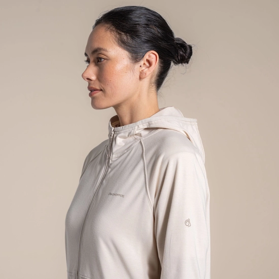 Craghoppers Women's NosiLife Aya Hood Jacket Oyster 04