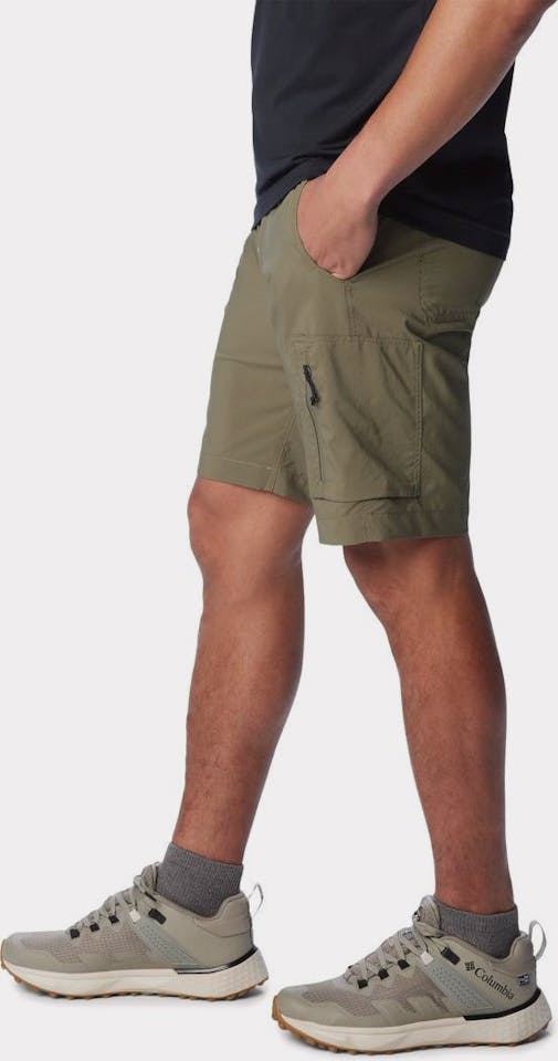 Columbia Men's Silver Ridge Utility Cargo Short 10" Stone Heather Green 02