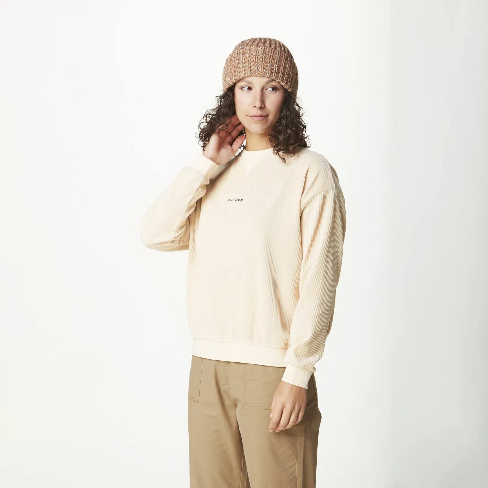 Picture Organic Clothing Women's Laikko Crew Luonnonvalkoinen 04
