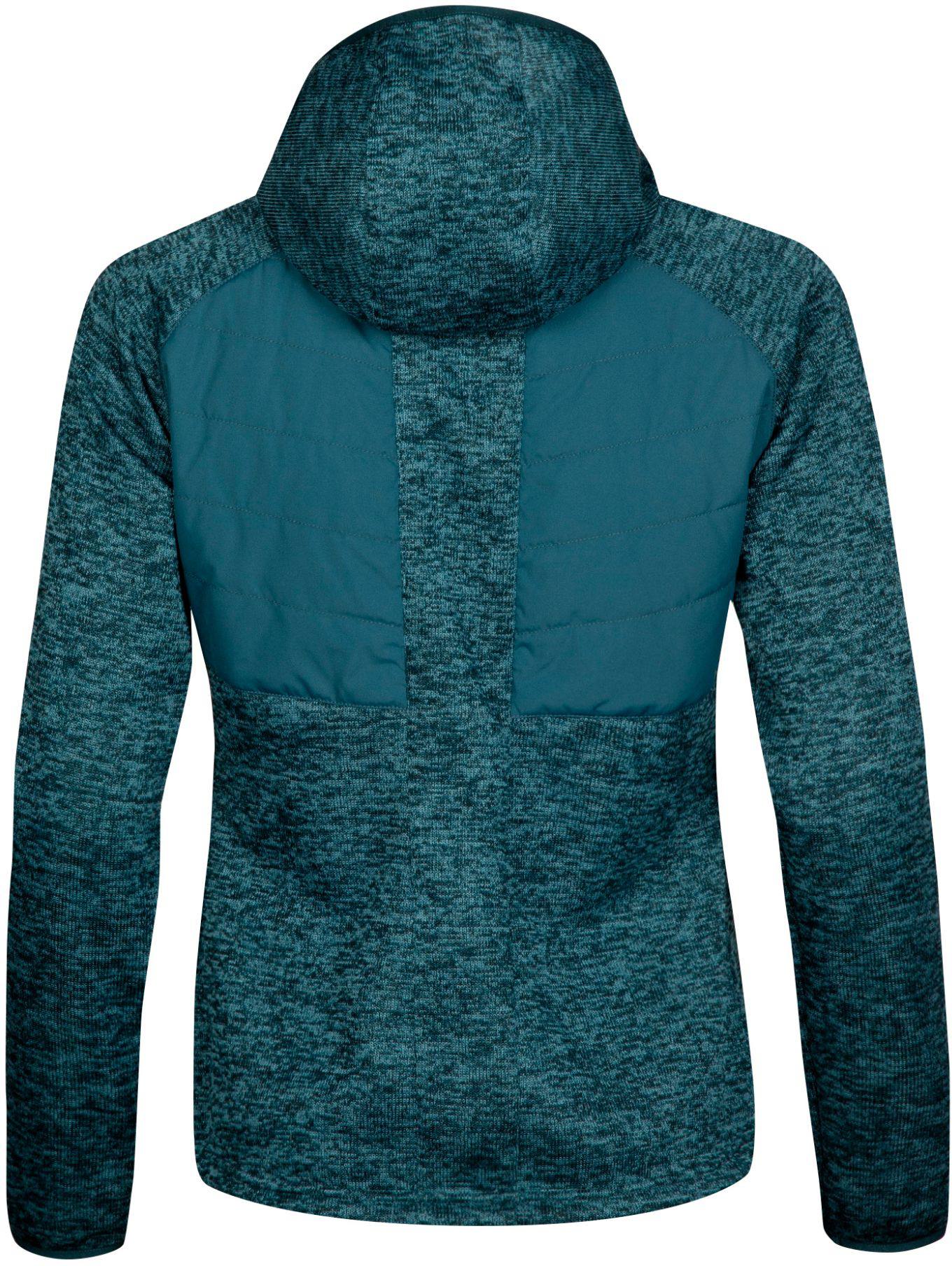 Halti Women's Streams+ Hybrid Knit Jacket Vaaleansininen 02