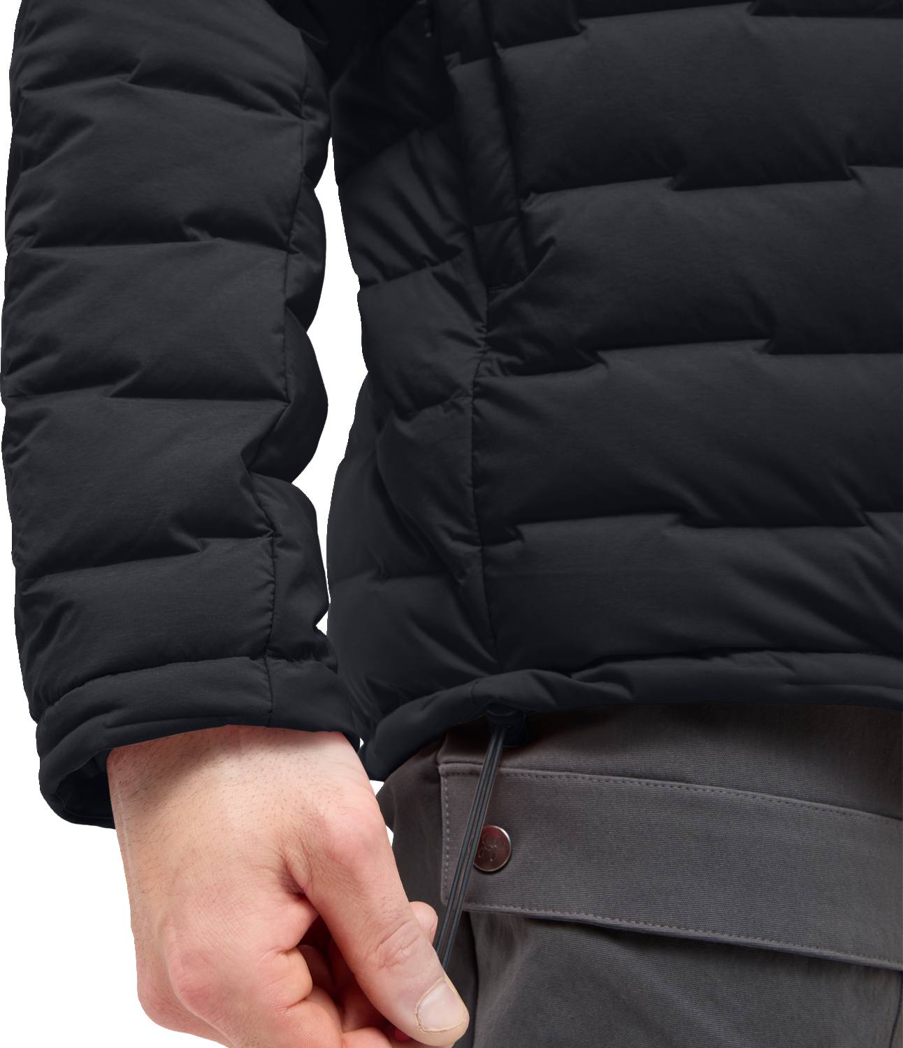 Haglöfs Men's Spitz Down Hood - Miesten untuvatakki Musta 06