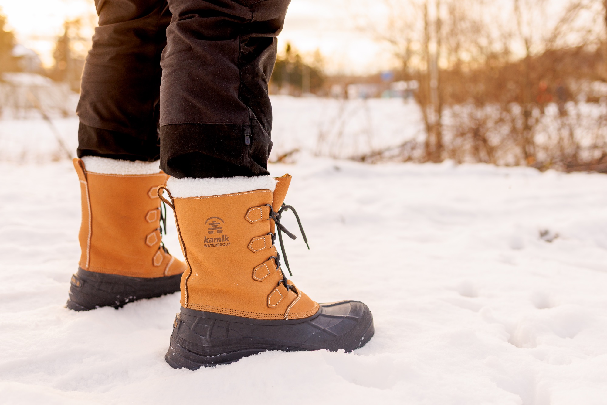 Kamik Men's Alborg - Miesten talvikengät Tan 07