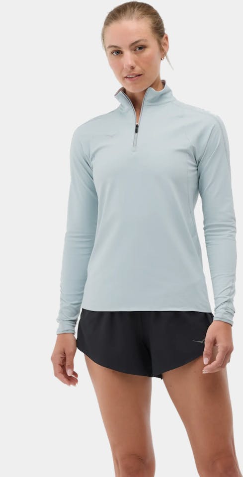 Hoka Women's Glidetech 1/4 Zip Mineral Blue 01