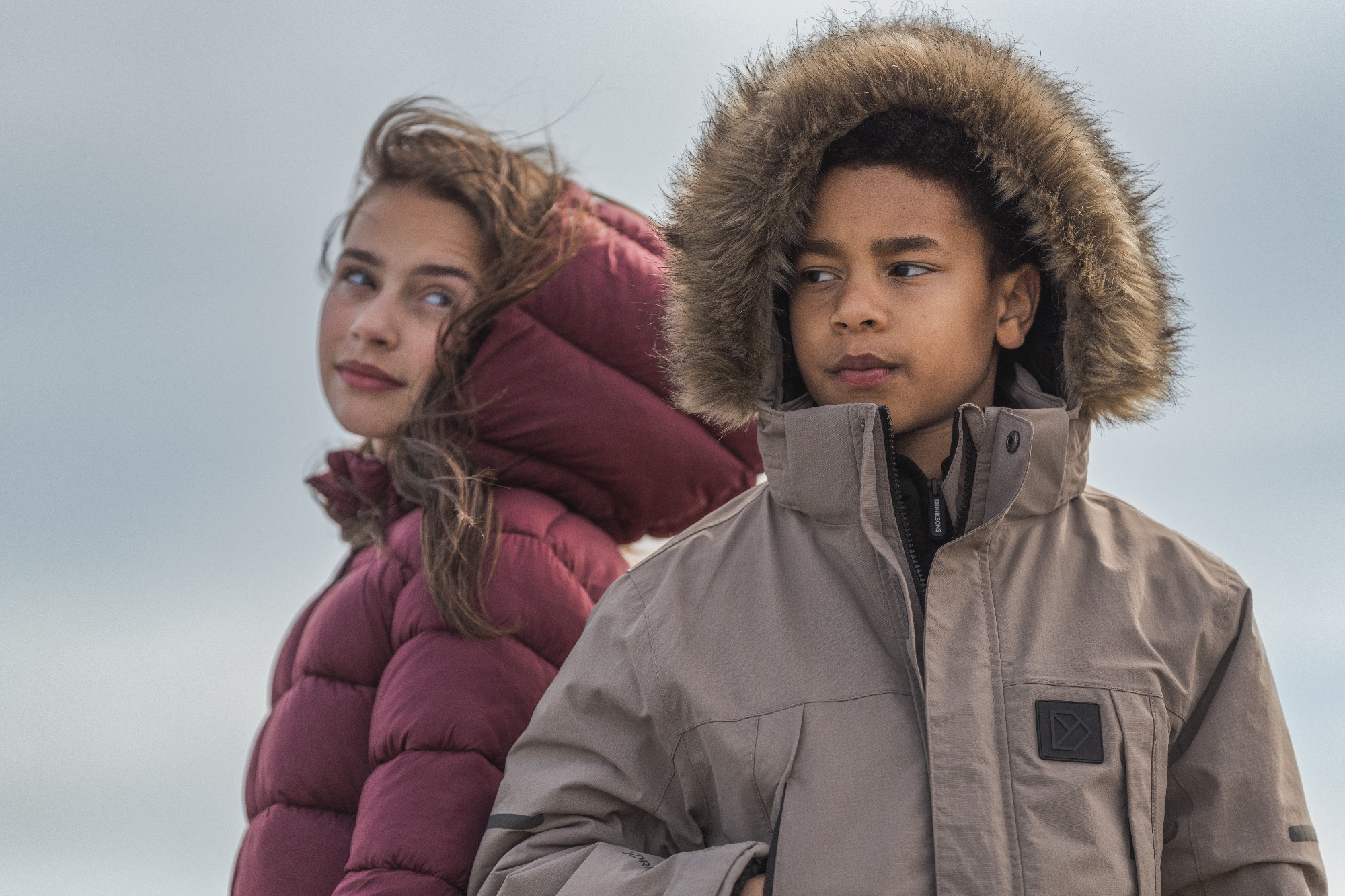 Didriksons Sylvin Kids Parka Ash 17