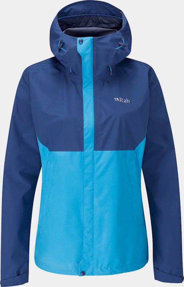 Rab Downpour Eco Jacket Women Tumman Sininen/Sinin 01