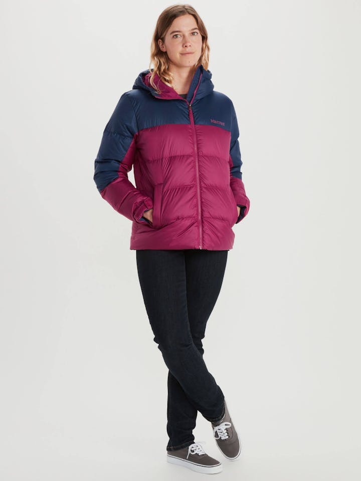 Marmot Guides Down W Hoody Pink / Blue 04