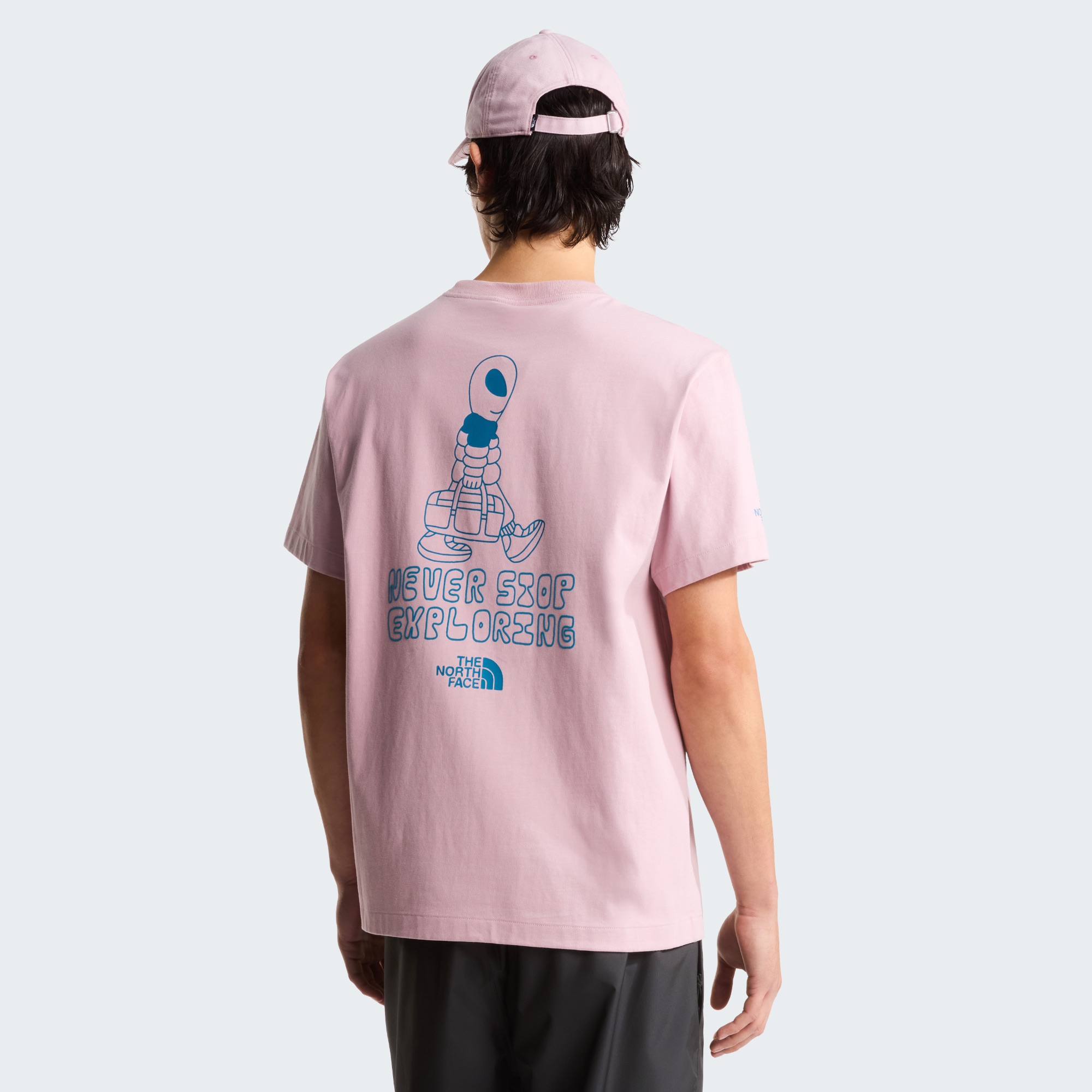 The North Face Men's Alien Relax Graphic Tee Pink 04