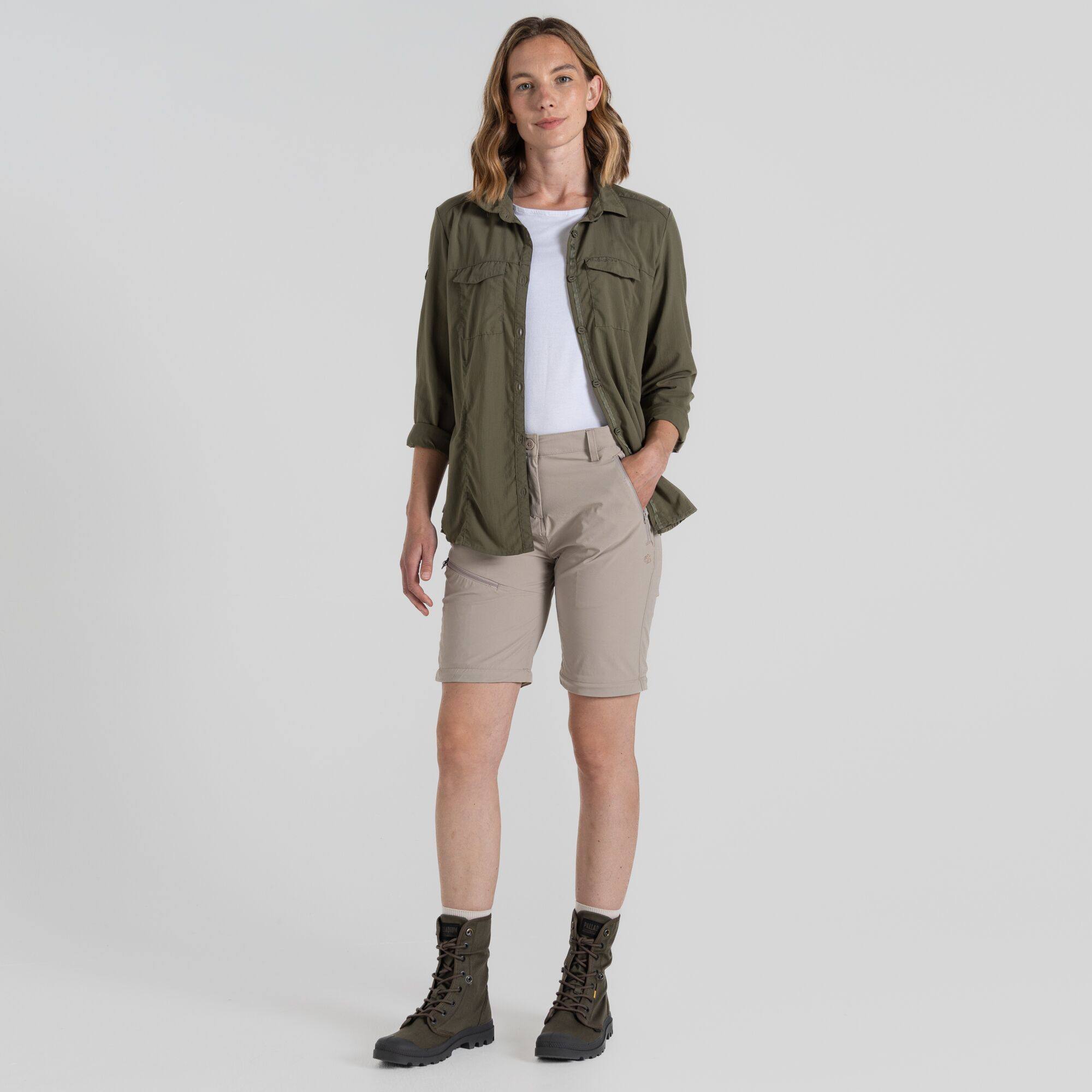 Craghoppers Women's Nosilife Pro Convertible III Trousers Mushroom 04