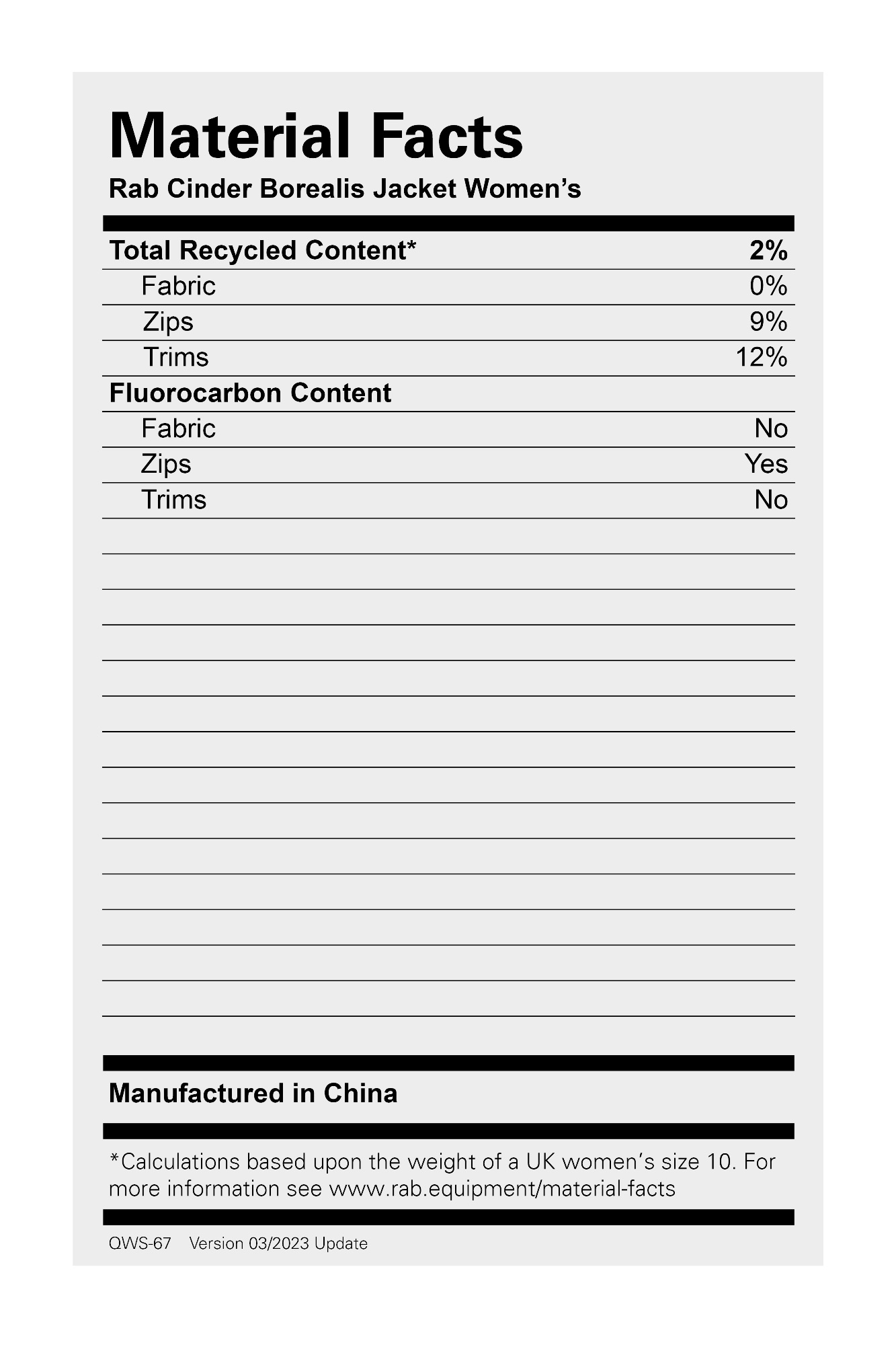 Rab Women's Cinder Borealis Jacket Eukalyptus 07