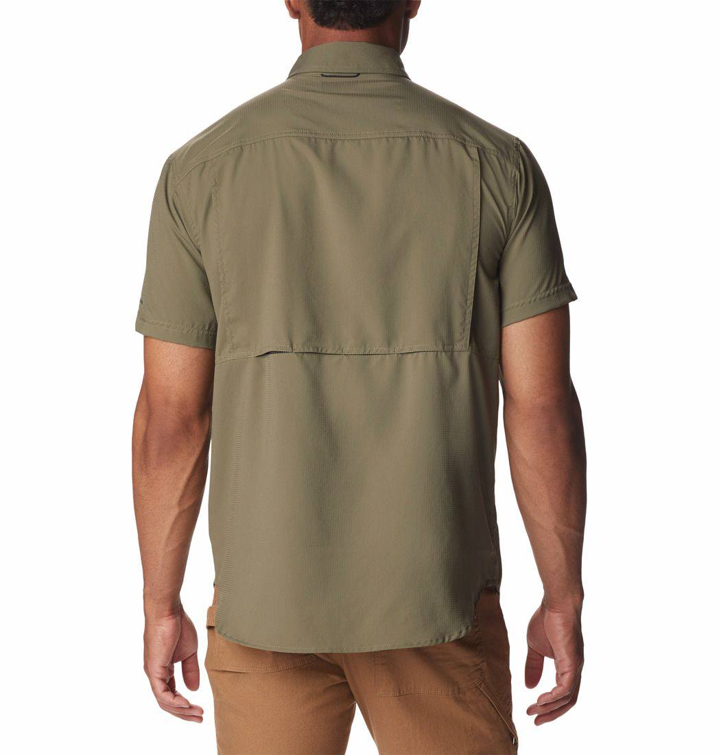 Columbia Men's Silver Ridge Utility Lite Short Sleeve Tummanvihreä 05